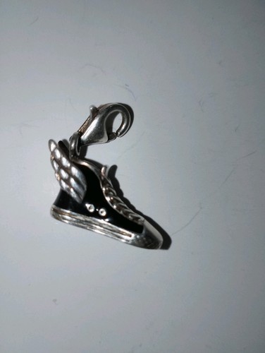 Thomas Sabo Discontinued Black Enamel Winged Sneaker Charm - photo 2