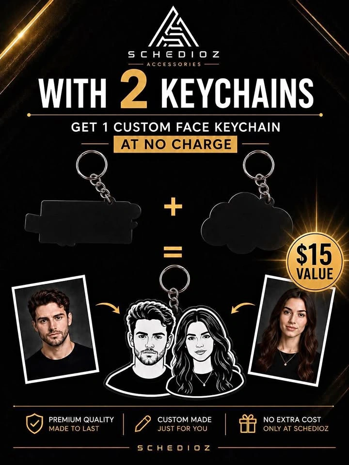 Schedioz Custom Face Keychain