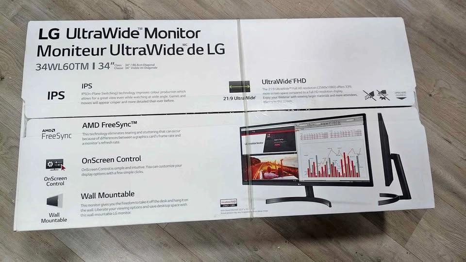 New LG UltraWide 34WL60TM 34" Monitor