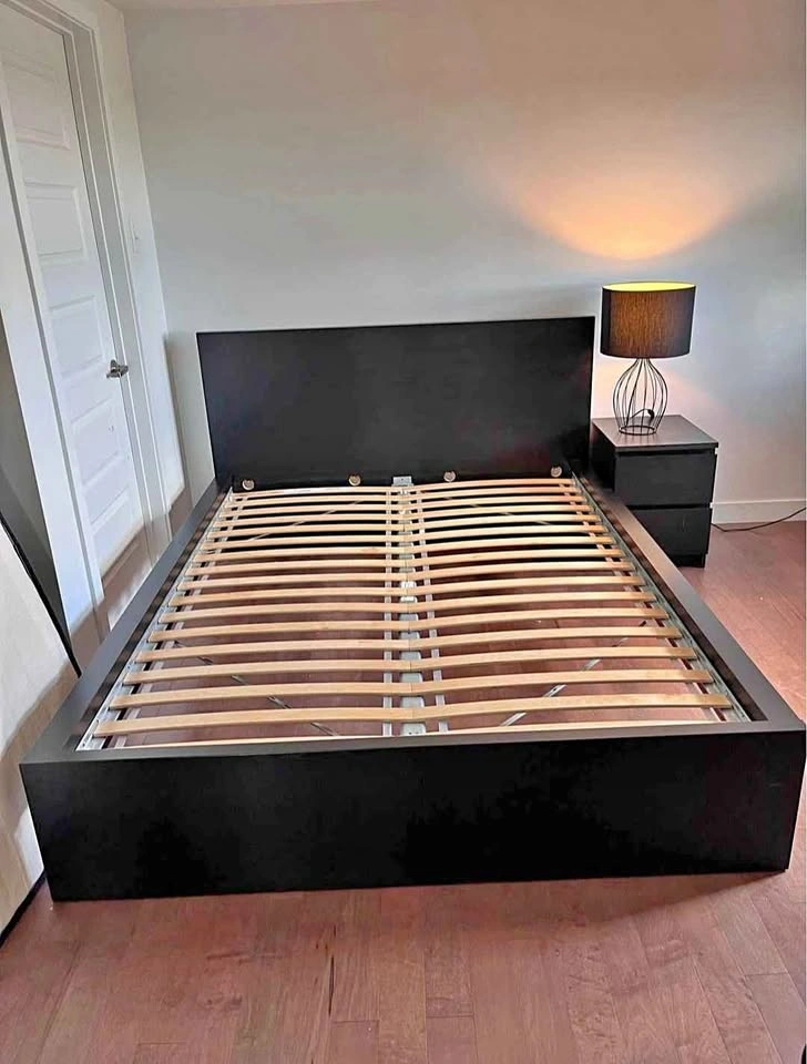 Delivery: Queen Size bed frame and Sidetable