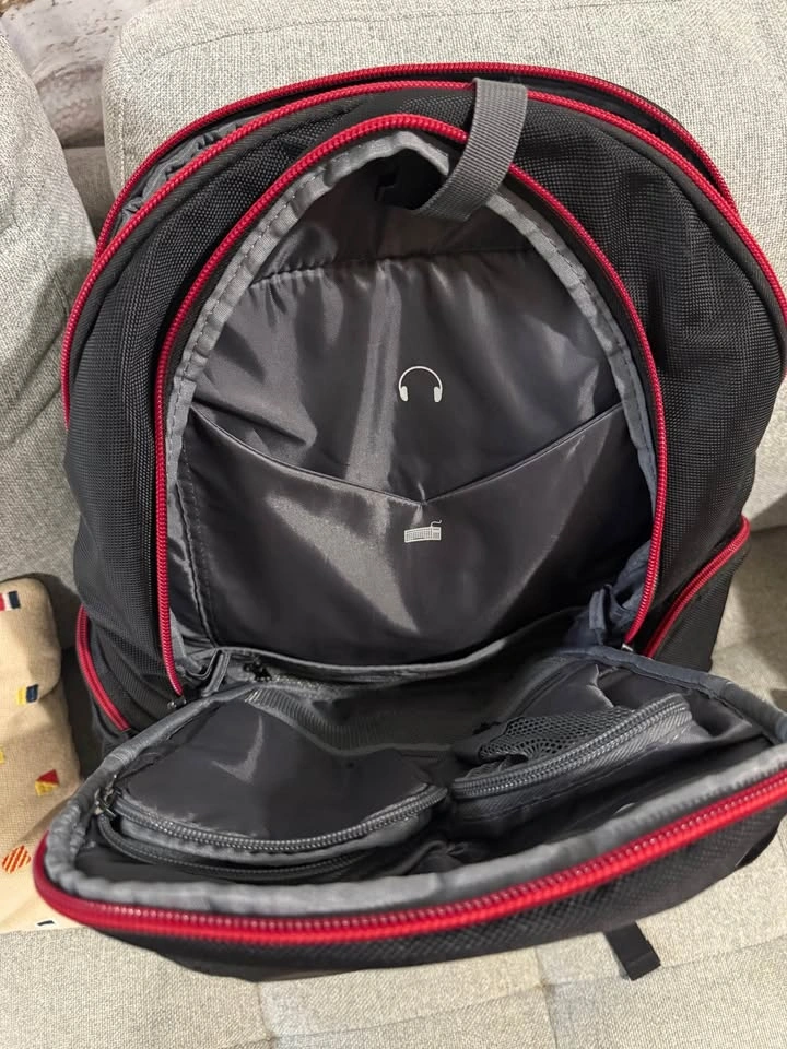 Asus Republic of Gamers v2 Black Backpack with Red Trim - photo 2