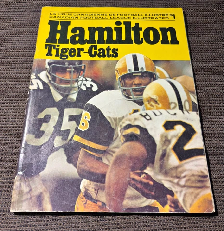 1973 Hamilton Tiger-Cats CFL Illustrated Program
