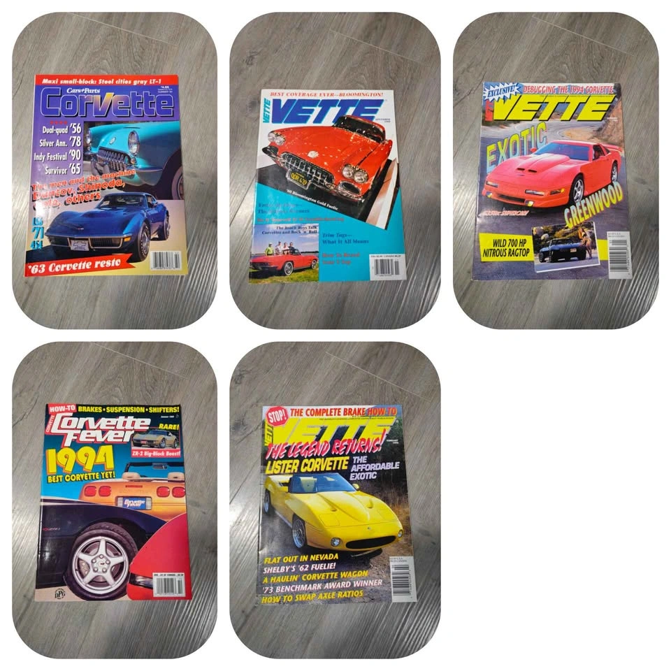 Vintage 80's - 90's Corvette/Car Magazine Lot x25 - photo 2