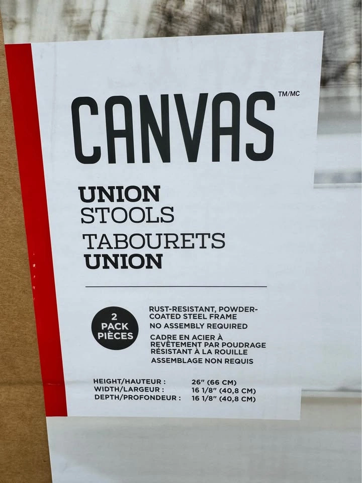 Canvas Union Metal and Wood Bar Stools (7 stools) - photo 3