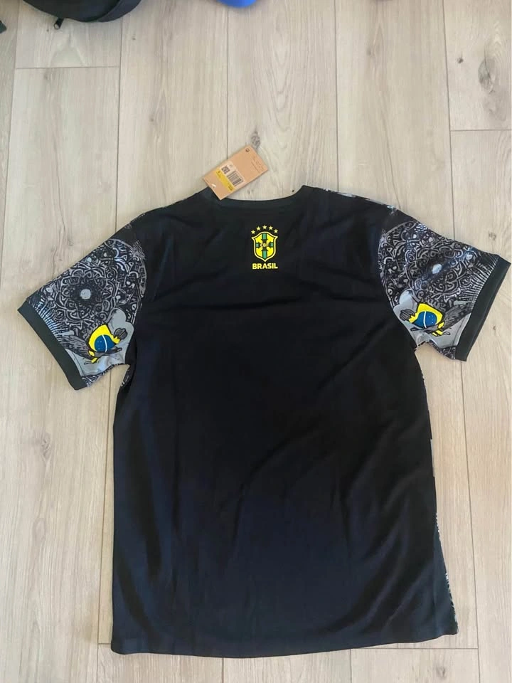 Brazil custom Christ the Redeemer Soccer Jersey size small - photo 4