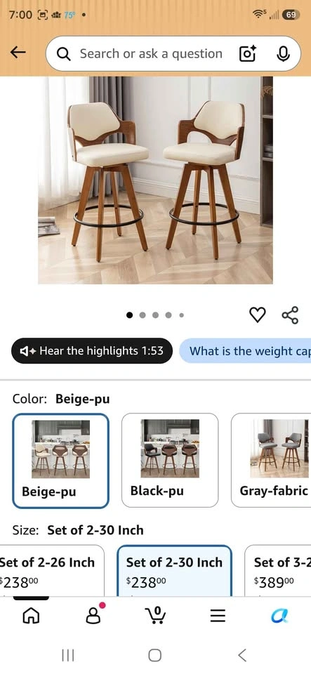 4 bar / island stools - photo 4