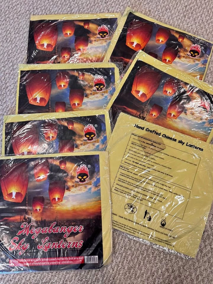 Brand New Megabanger Sky Lanterns - 6 of them for $20