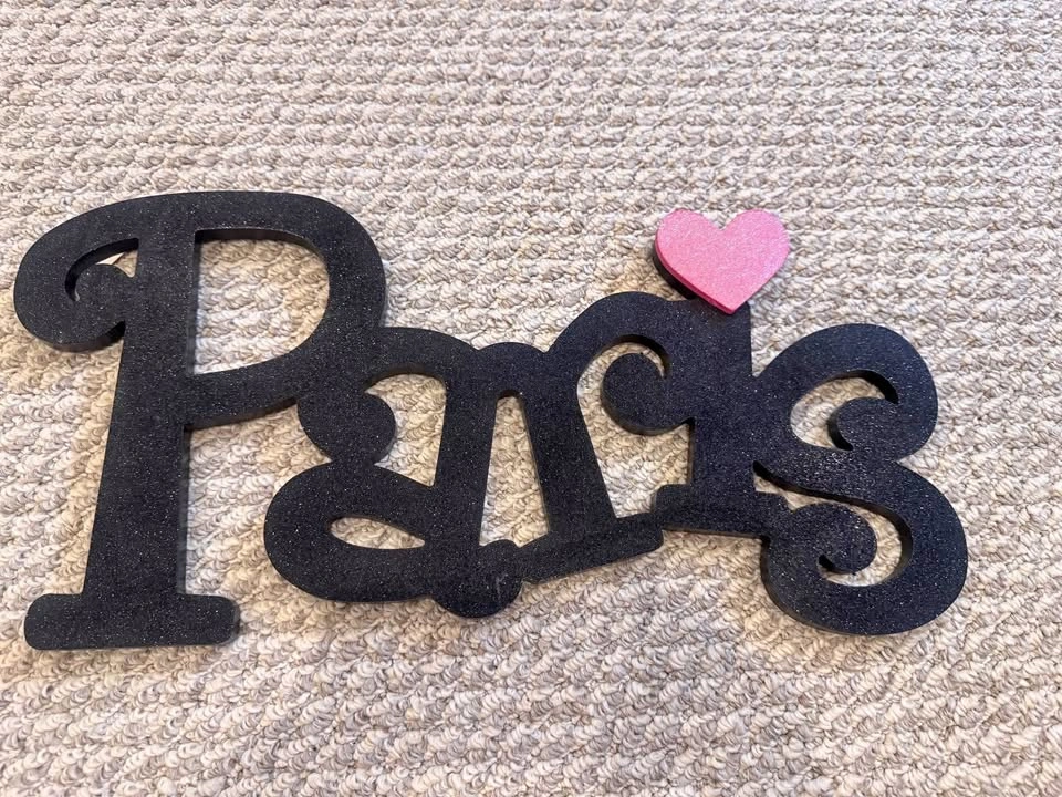 Brand New Paris Wooden Sign