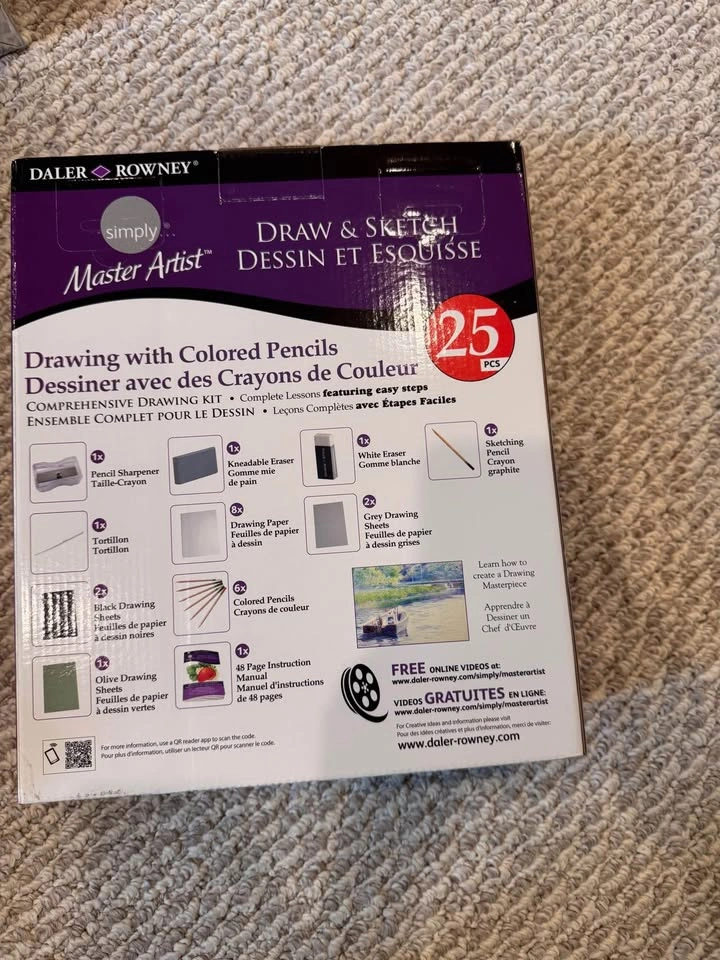 Brand New 25-piece Colored Pencil Kit with Guide - photo 2