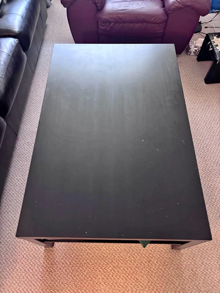 IKEA BLACK COFFEE TABLE