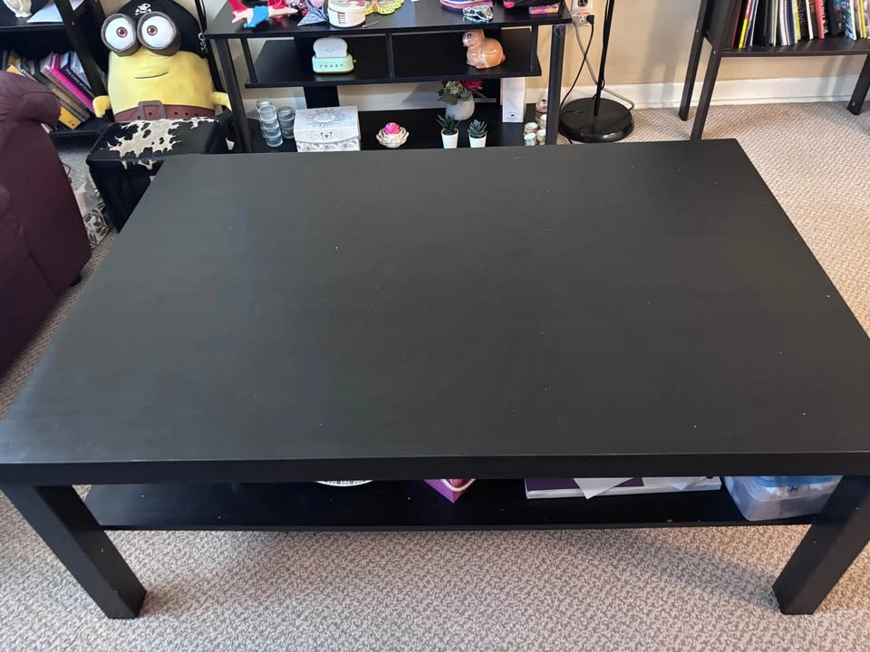 IKEA BLACK COFFEE TABLE - photo 2