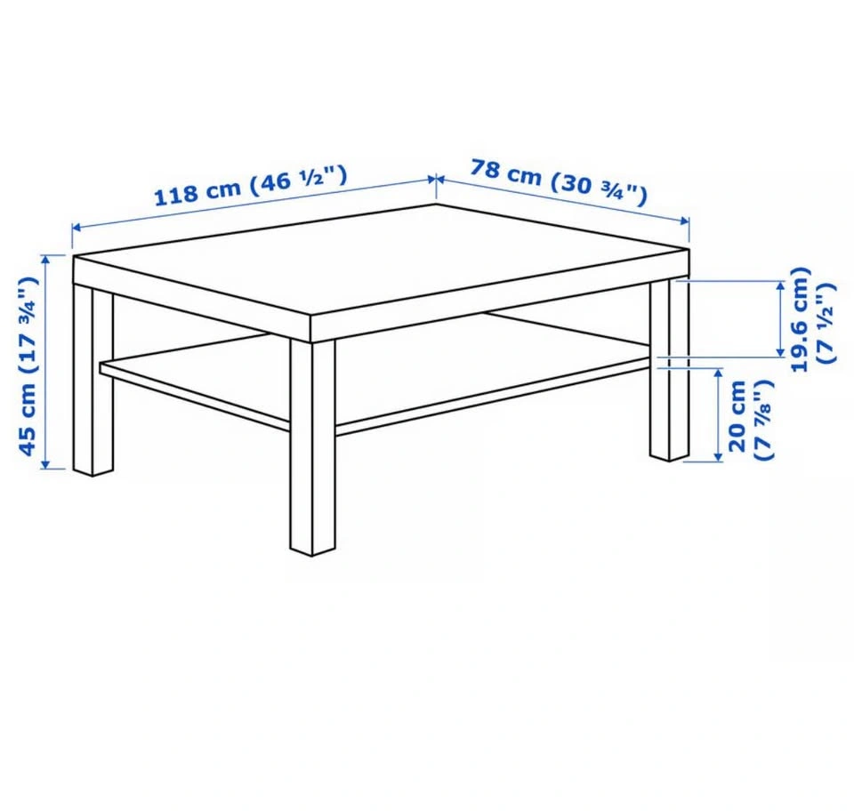 IKEA BLACK COFFEE TABLE - photo 5