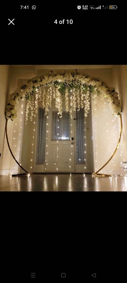 Arch and LED lights for wedding and event decor - photo 3