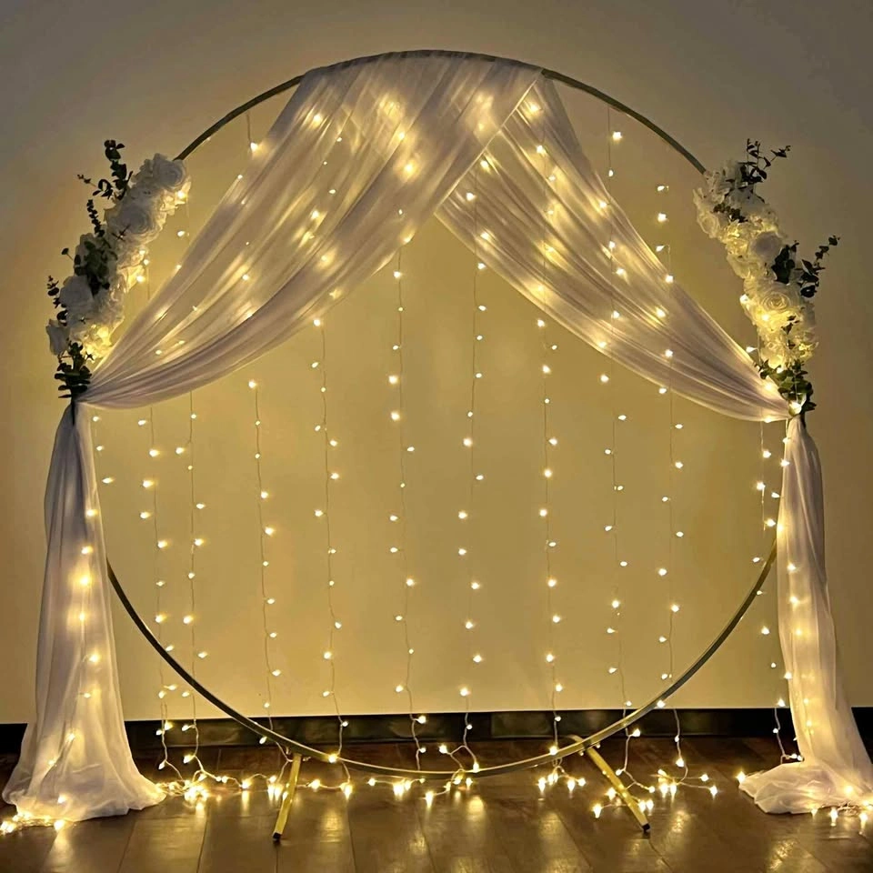 Party decor- Happy birthday LED sign and arch decor rental
