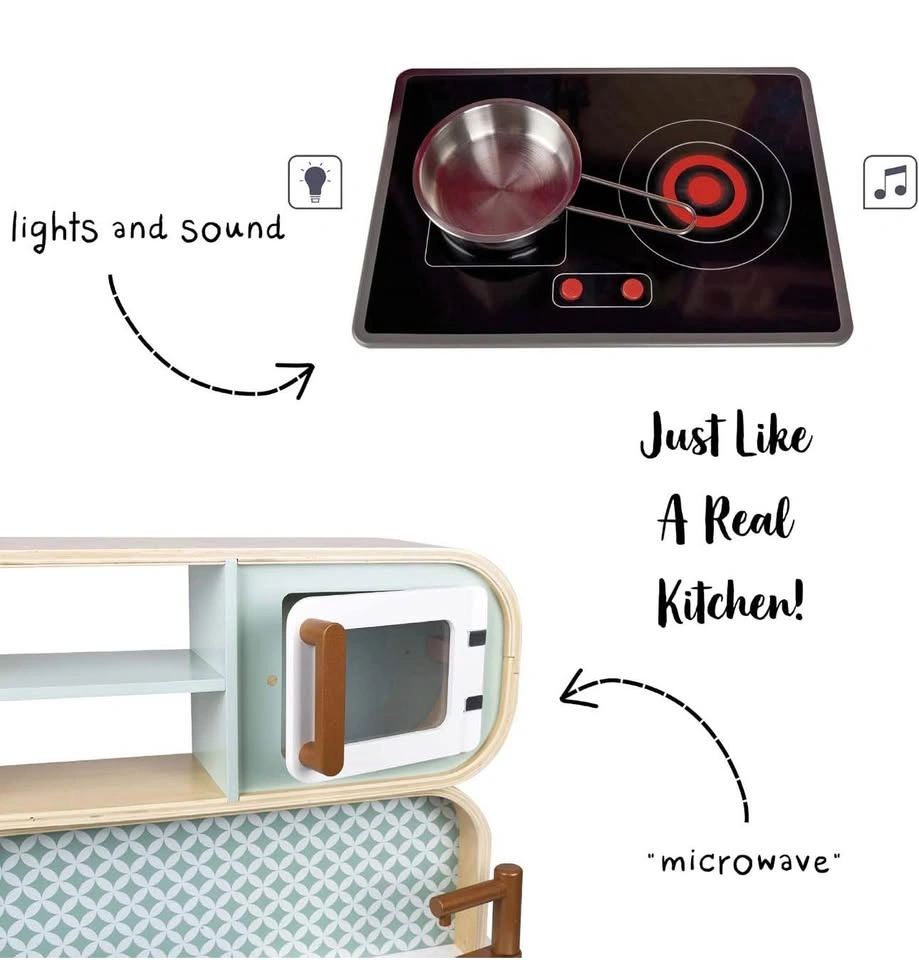Brand New - Janod Cooker Reverso Wooden Play Kitchen - photo 4