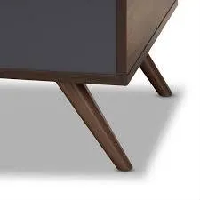 Orig $129. BEAND NEW, IN BOX Mid century modern Walnut Cat House image indicator(5)