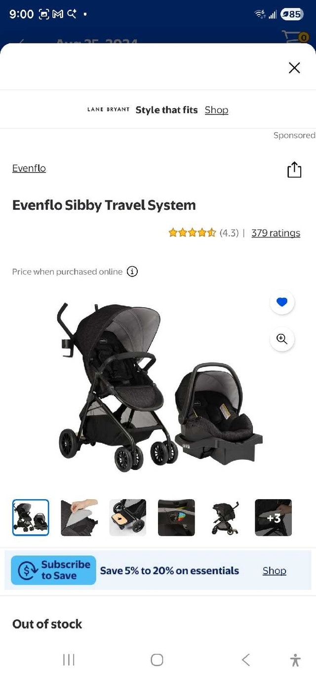 Stroller car seat combo