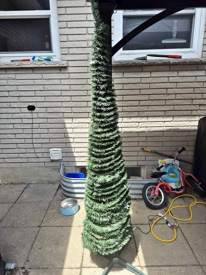 Artificial Christmas Tree with Ornaments