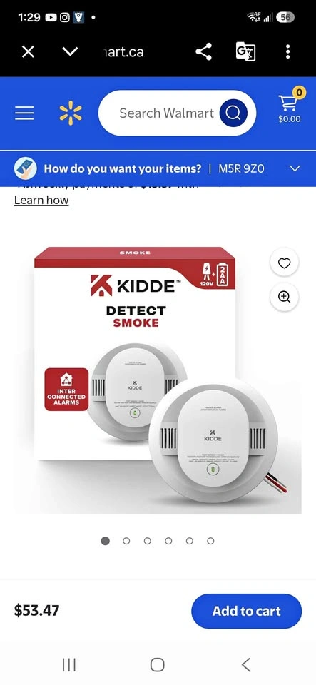New Kidde Detect Smoke Alarm 20SDR-CA