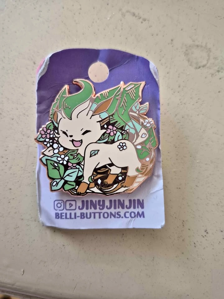 JinyJinJin Leafeon Enamel Pin