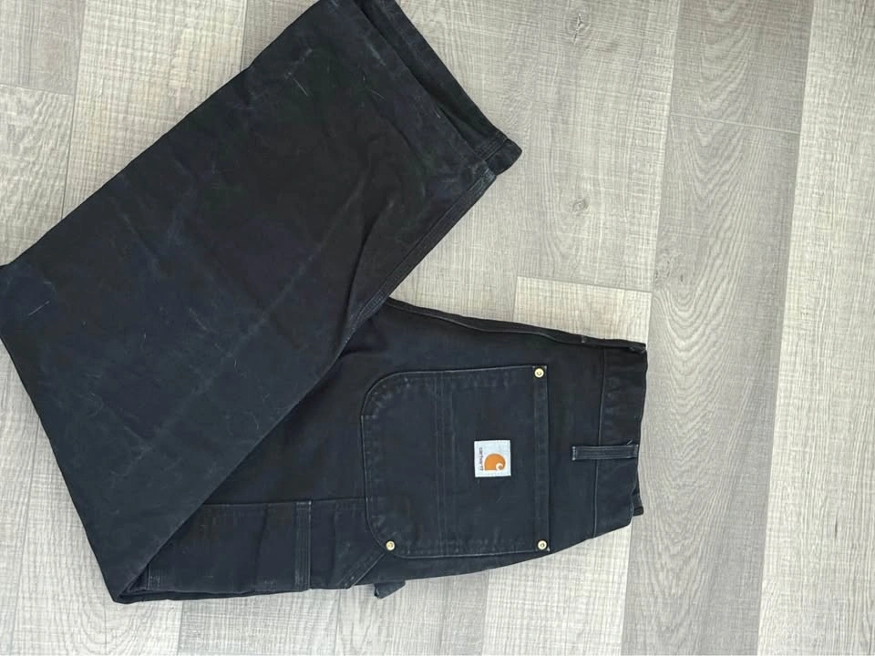 Vintage Carhartt B01-BLK Double Knee Work Pants 32x30 - photo 2
