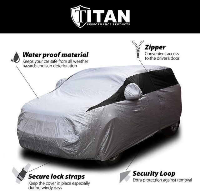 Titan Lightweight Poly 210T Car Cover for Compact SUV - BrandNew - photo 3