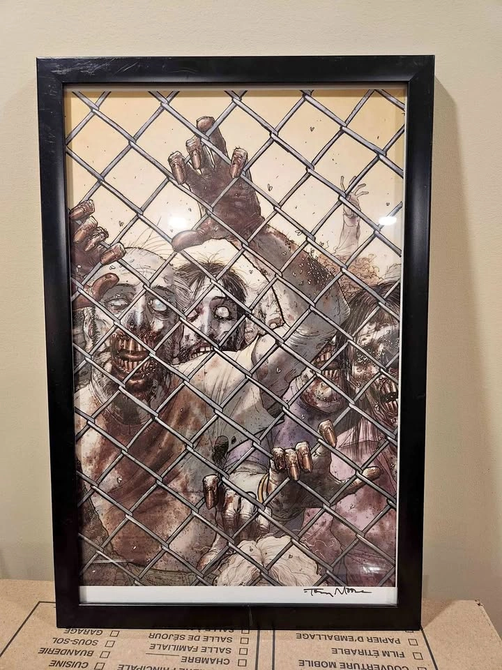 The Walking Dead signed art