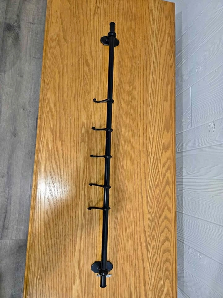 Ikea wall mount pots and pans hanging rod