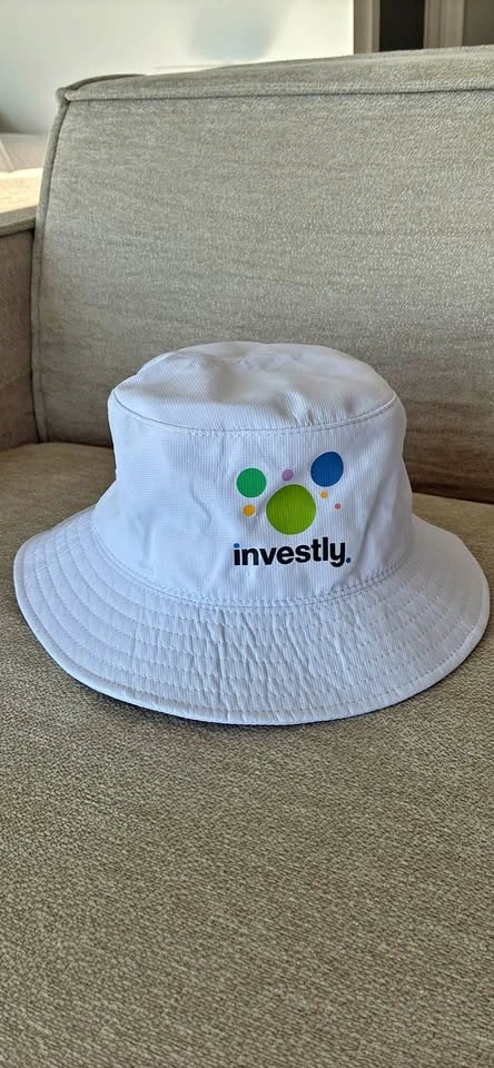 Investly Merch - White Bucket Hat