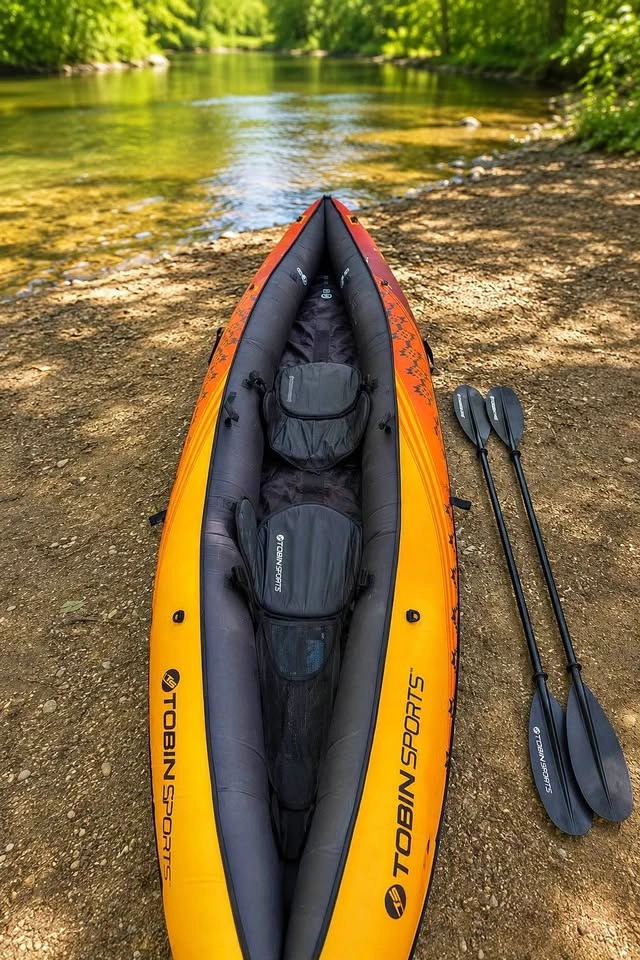 Tobin Sports WaveBreak Inflatable Kayak – Sunset Color