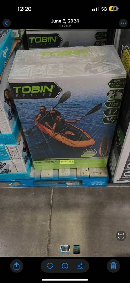 Tobin Sports WaveBreak Inflatable Kayak – Sunset Color - photo 2