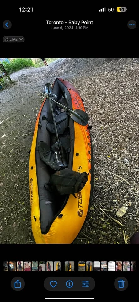 Tobin Sports WaveBreak Inflatable Kayak – Sunset Color - photo 5