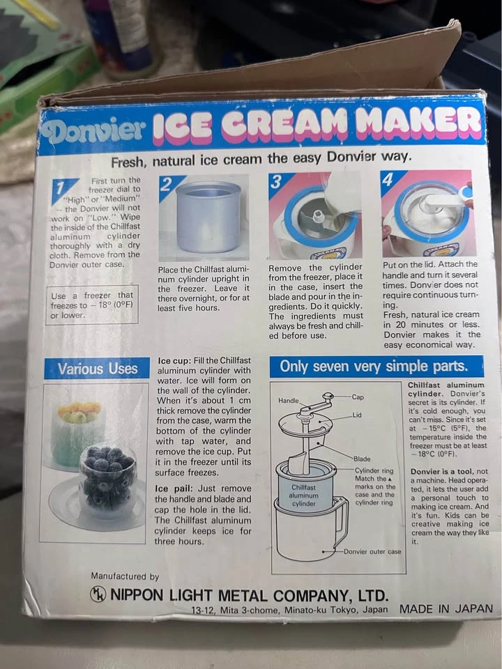 BNIB Donvier Chilfast ice cream maker - photo 2