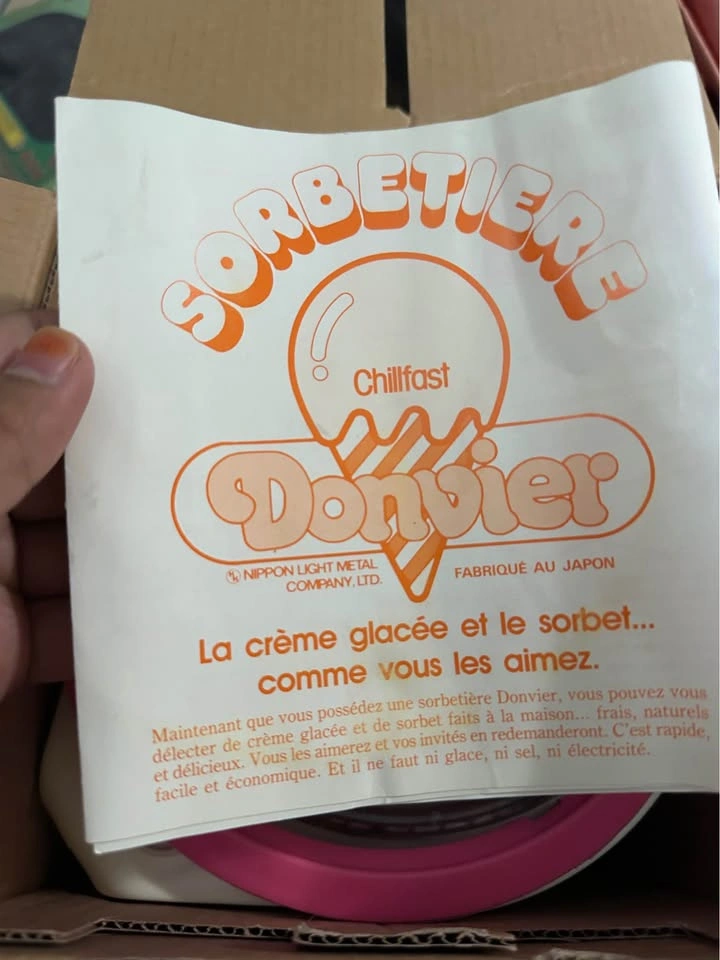 BNIB Donvier Chilfast ice cream maker - photo 5
