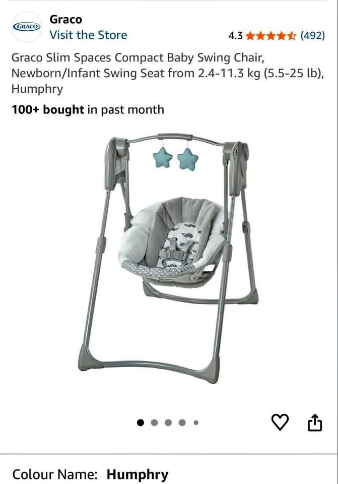 BNIB Graco swing slim spaces