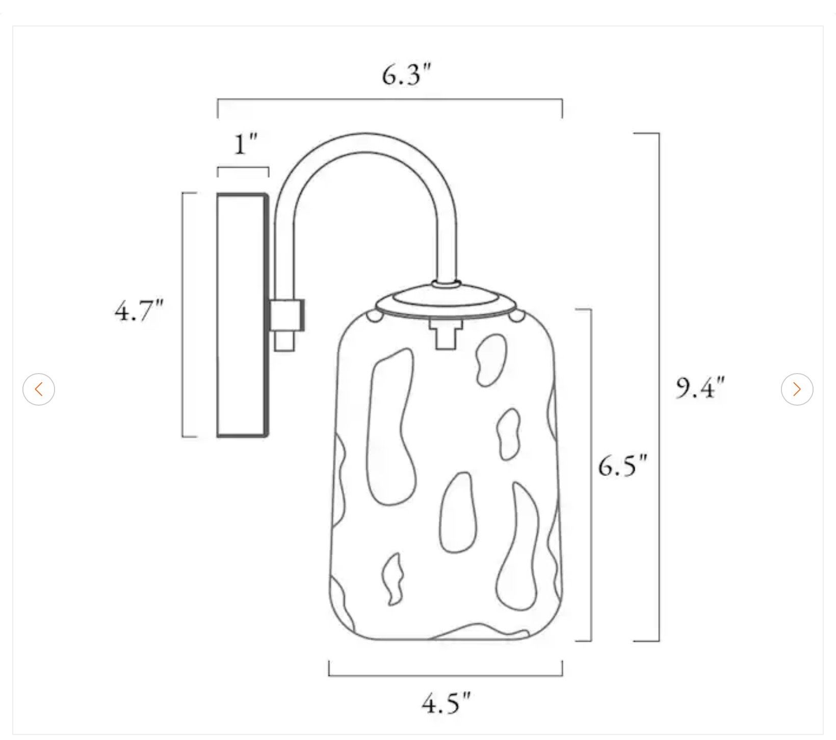 Cellar Gunmetal Gray 1-Light Wall Sconce Mason Jar Shade - photo 3