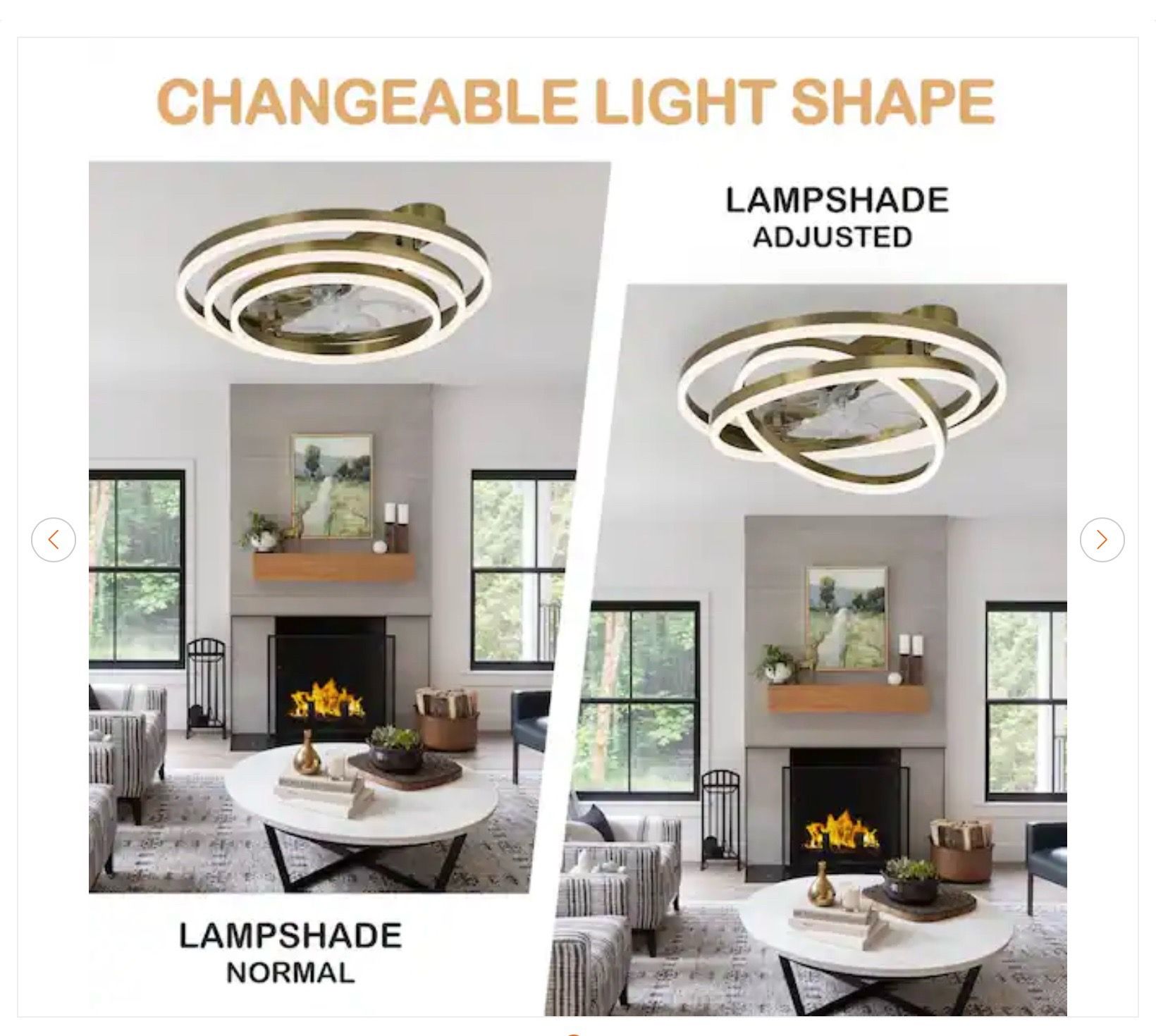 Becca 24 in. DIY Shade LED Bronze Smart Flush Mount Fan - photo 4
