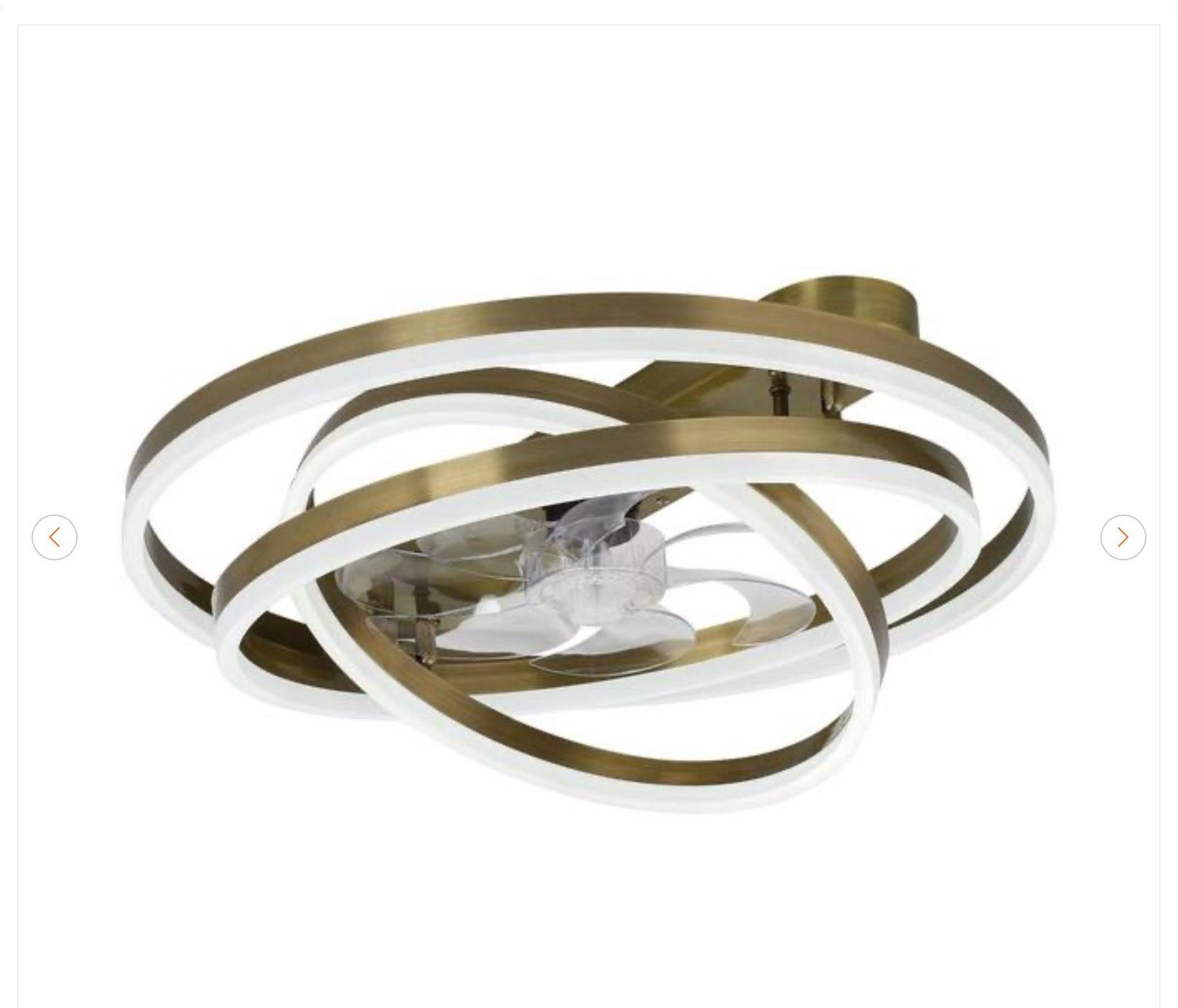 Becca 24 in. DIY Shade LED Bronze Smart Flush Mount Fan - photo 5
