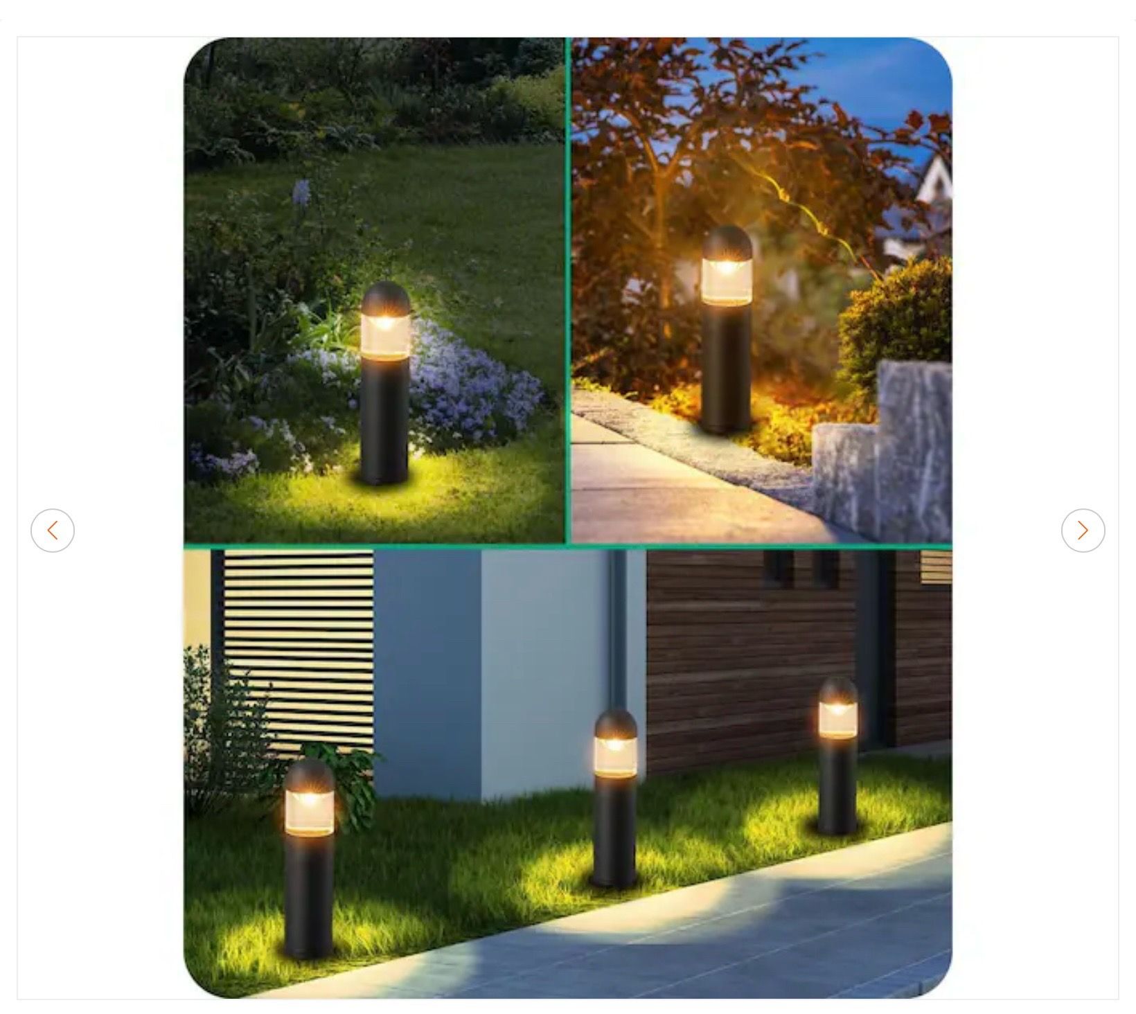 19 Lumens Black Plug-In Integrated LED Outdoor Path Lights - photo 2