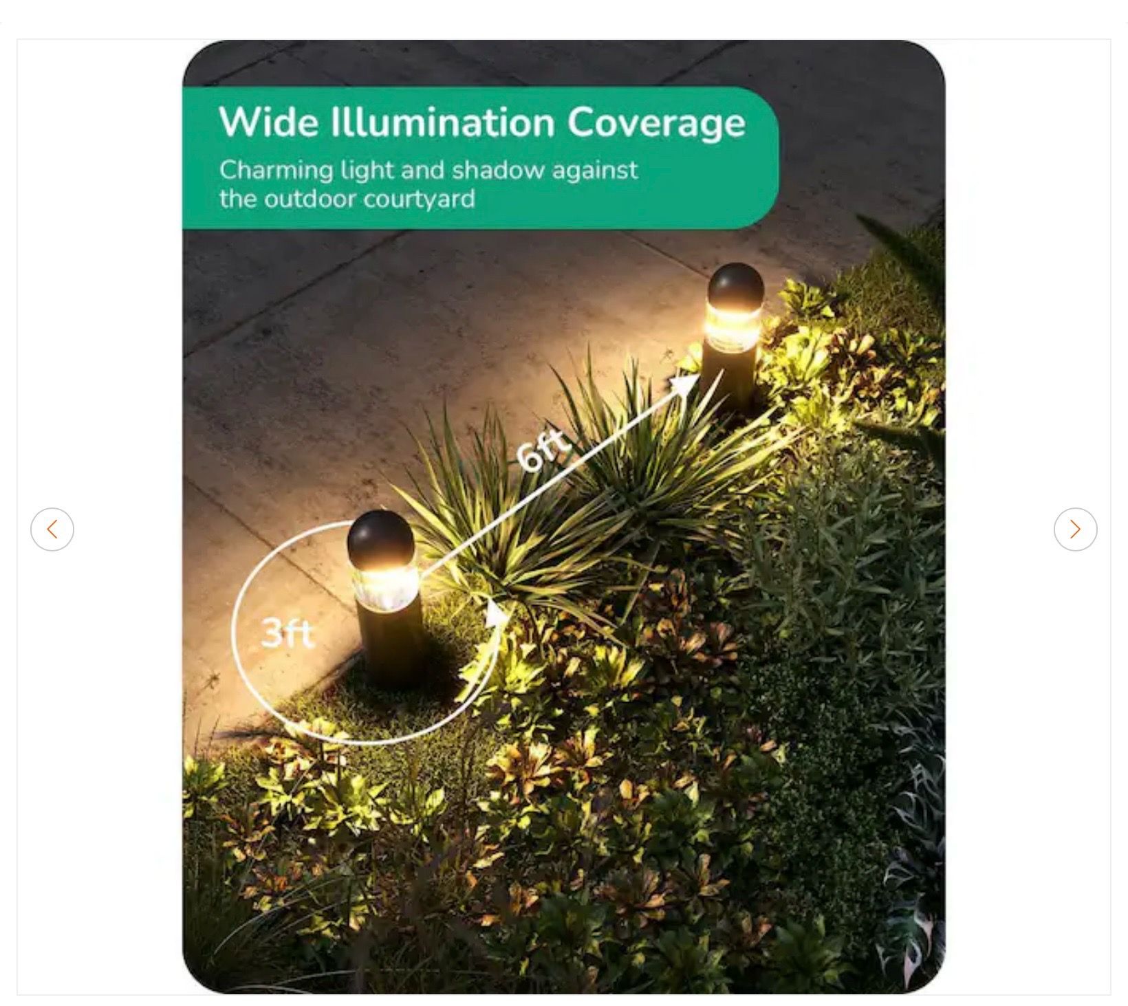 19 Lumens Black Plug-In Integrated LED Outdoor Path Lights - photo 3