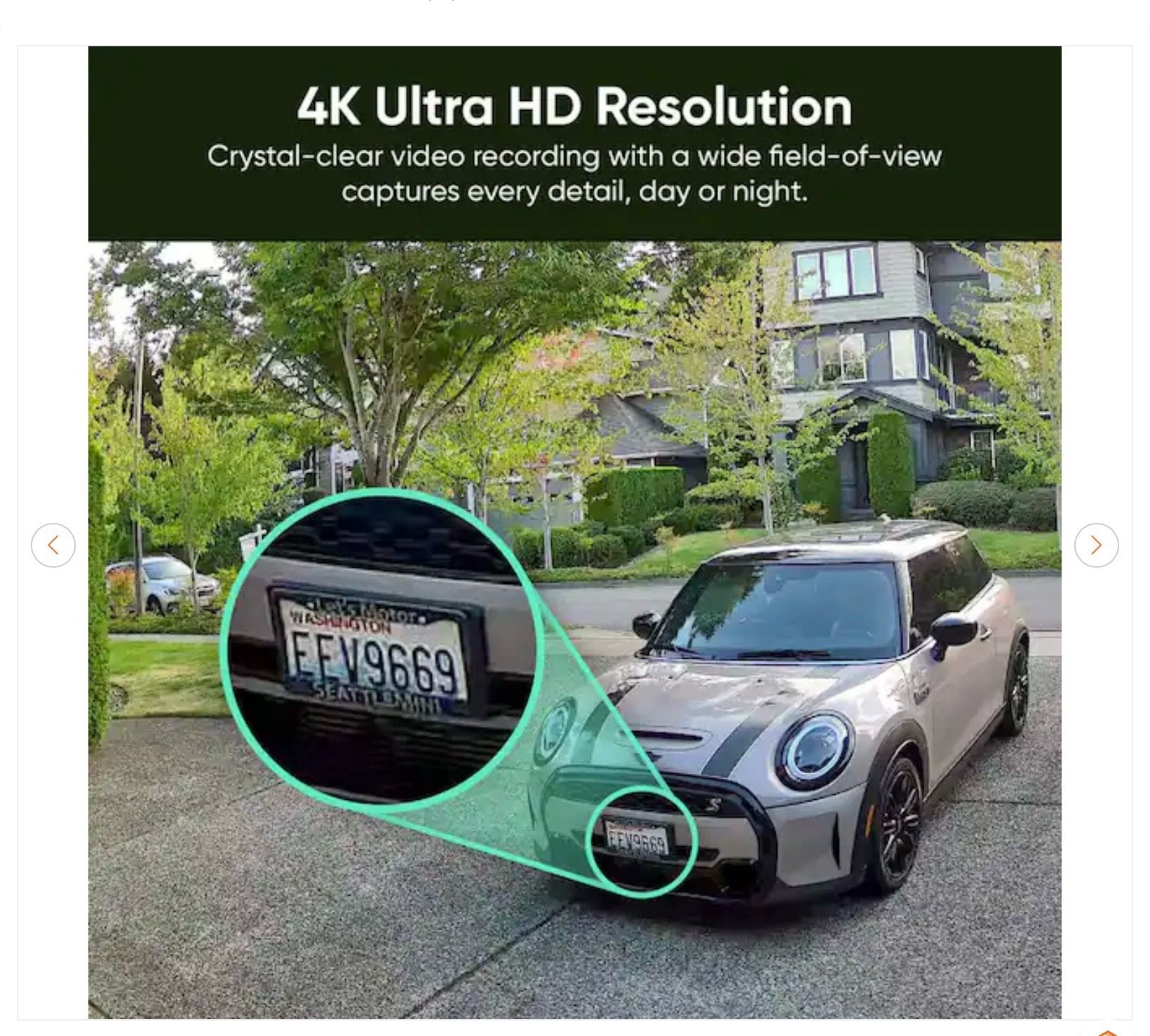 Wyze Cam Pan v4, 4K UHD Indoor/Outdoor Security Camera - New - photo 3