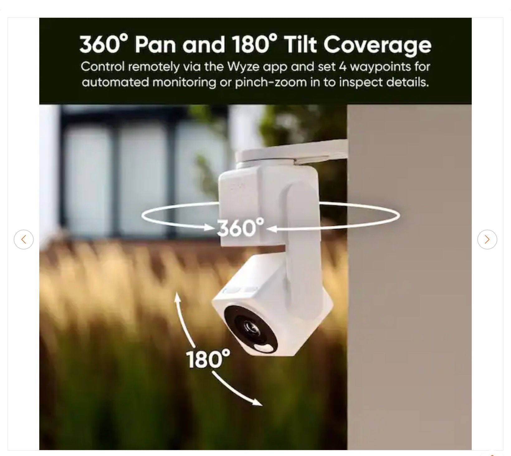 Wyze Cam Pan v4, 4K UHD Indoor/Outdoor Security Camera - New - photo 4