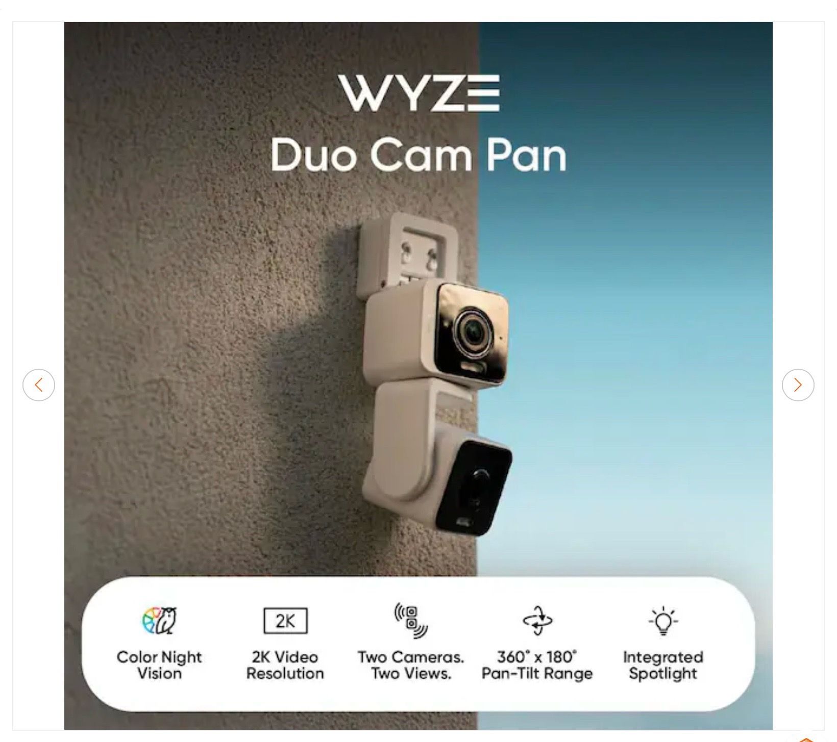 Wyze Pan Cam Duo, Dual Cam Indoor/Outdoor, 2K Security Camera - photo 4