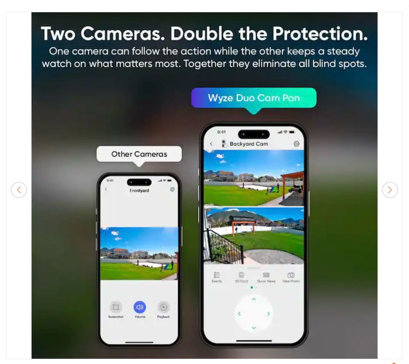 Wyze Pan Cam Duo, Dual Cam Indoor/Outdoor, 2K Security Camera - photo 5