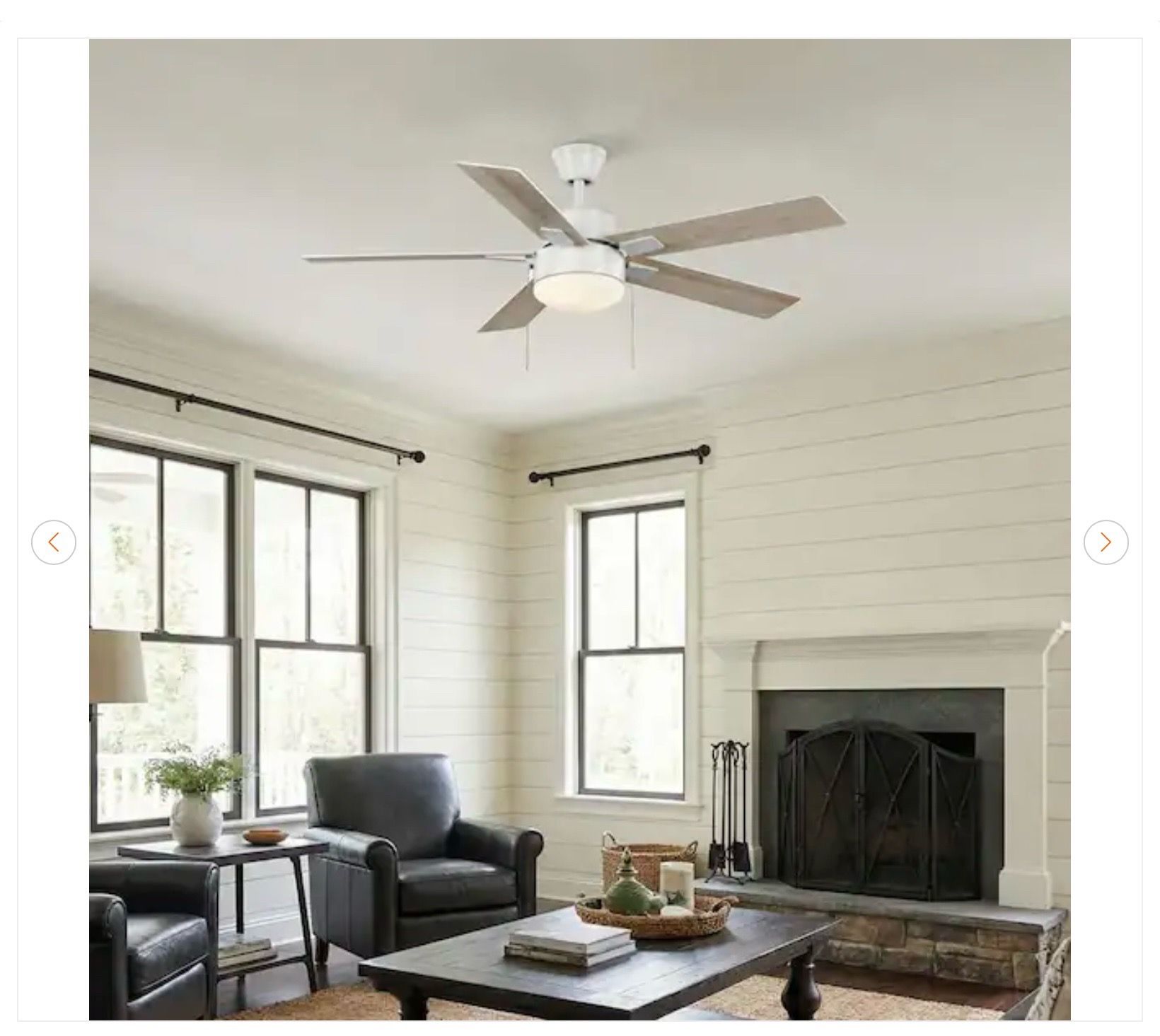 Hampton Bay 52 in. Corwin Indoor/Outdoor Matte White LED Ceiling - photo 4