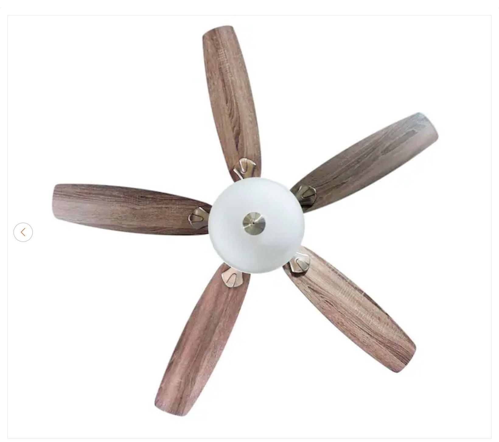 Hampton Bay Southwind II 52 in. Indoor LED Brushed Nickel Ceilin - photo 5