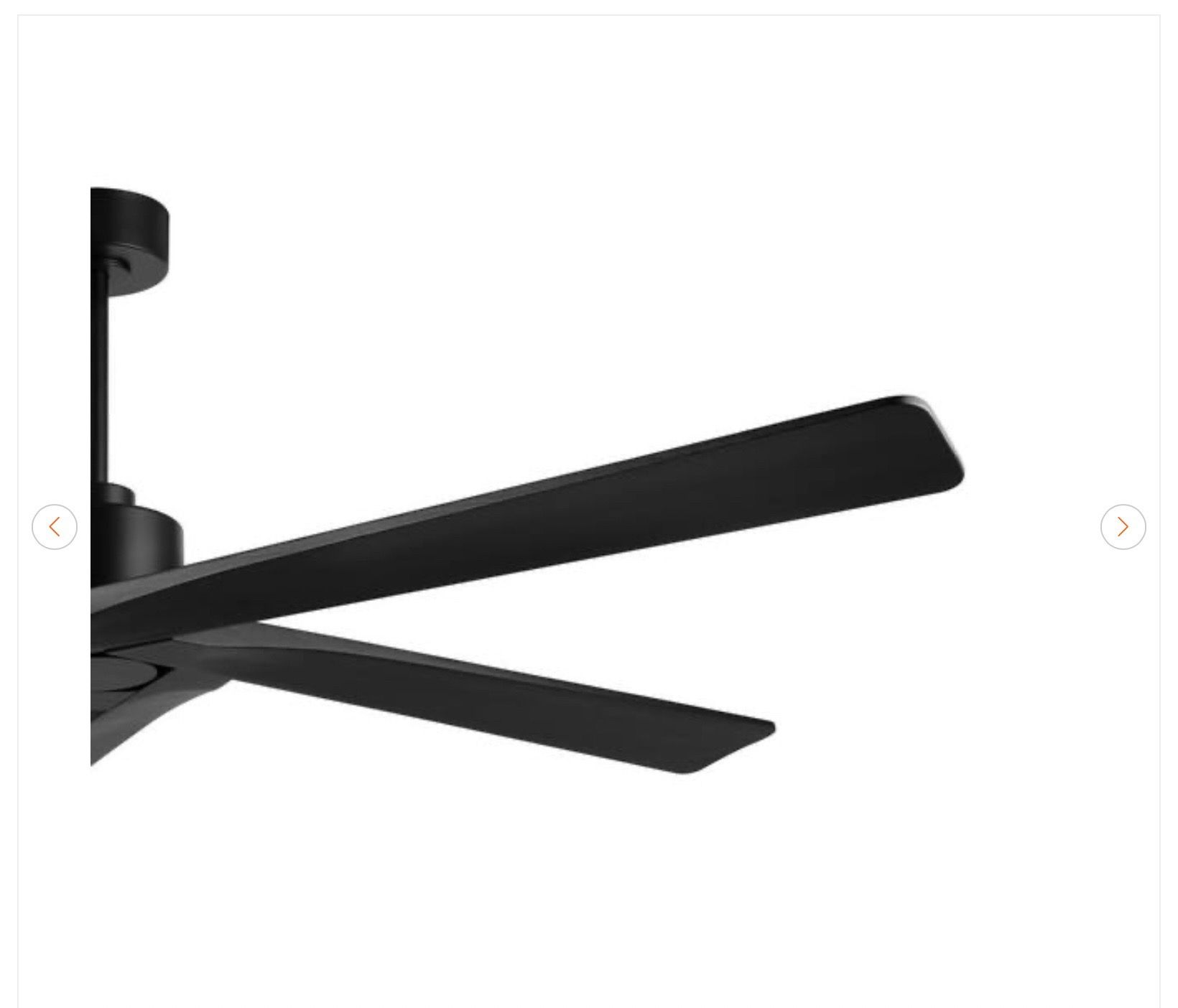 MLiAN 54 inch 5 Blades Indoor Black Ceiling Fan - New - photo 5
