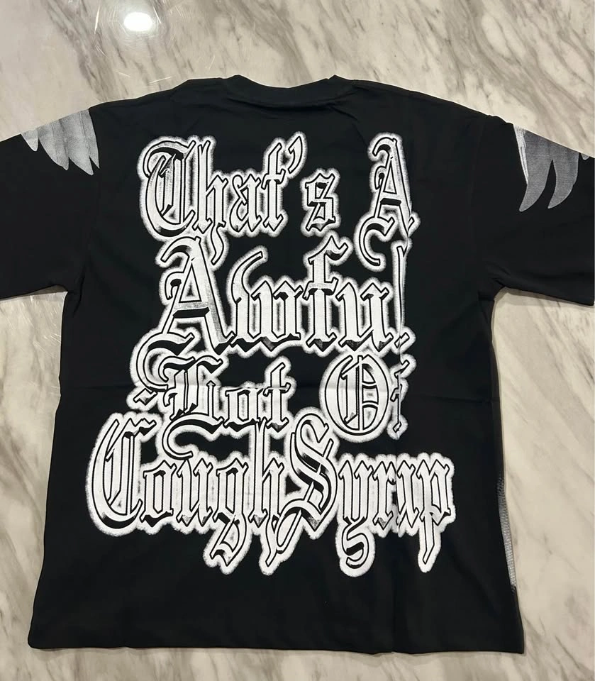 That's A Awful Lot Of Cough Syrup graphic t-shirt M & L - photo 2