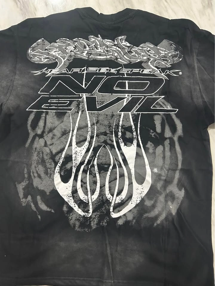 black Hellstar "No Evil" t-shirt size large - photo 2
