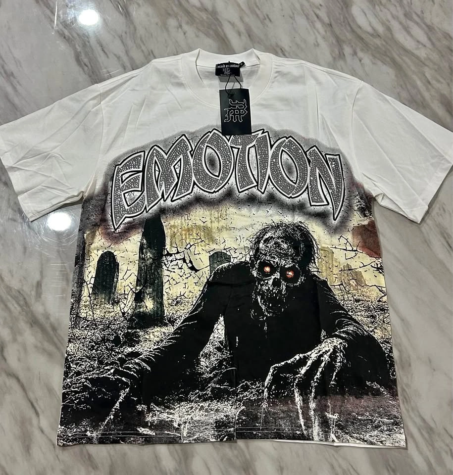 white cotton crew neck t-shirt medium & large